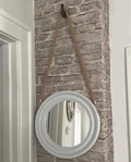 Miroir rond avec corde
