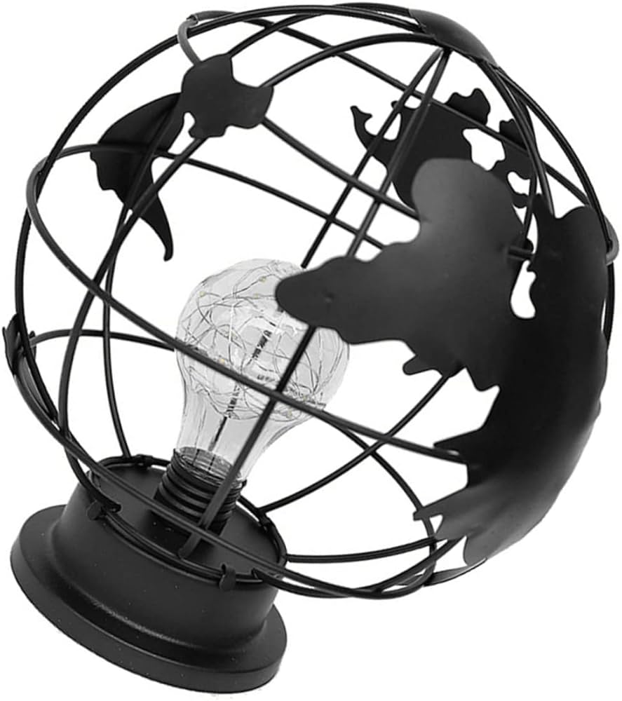 Lampe de bureau en forme globe de terre