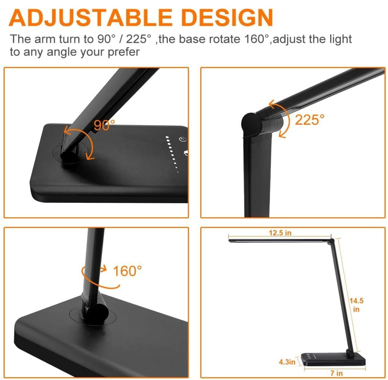 Lampe LED avec chargeur de téléphone sans fil