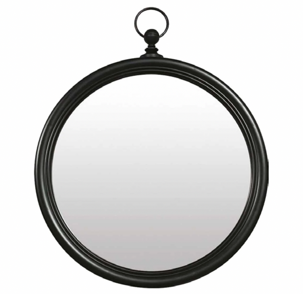 Miroir rond décoratif avec anneau