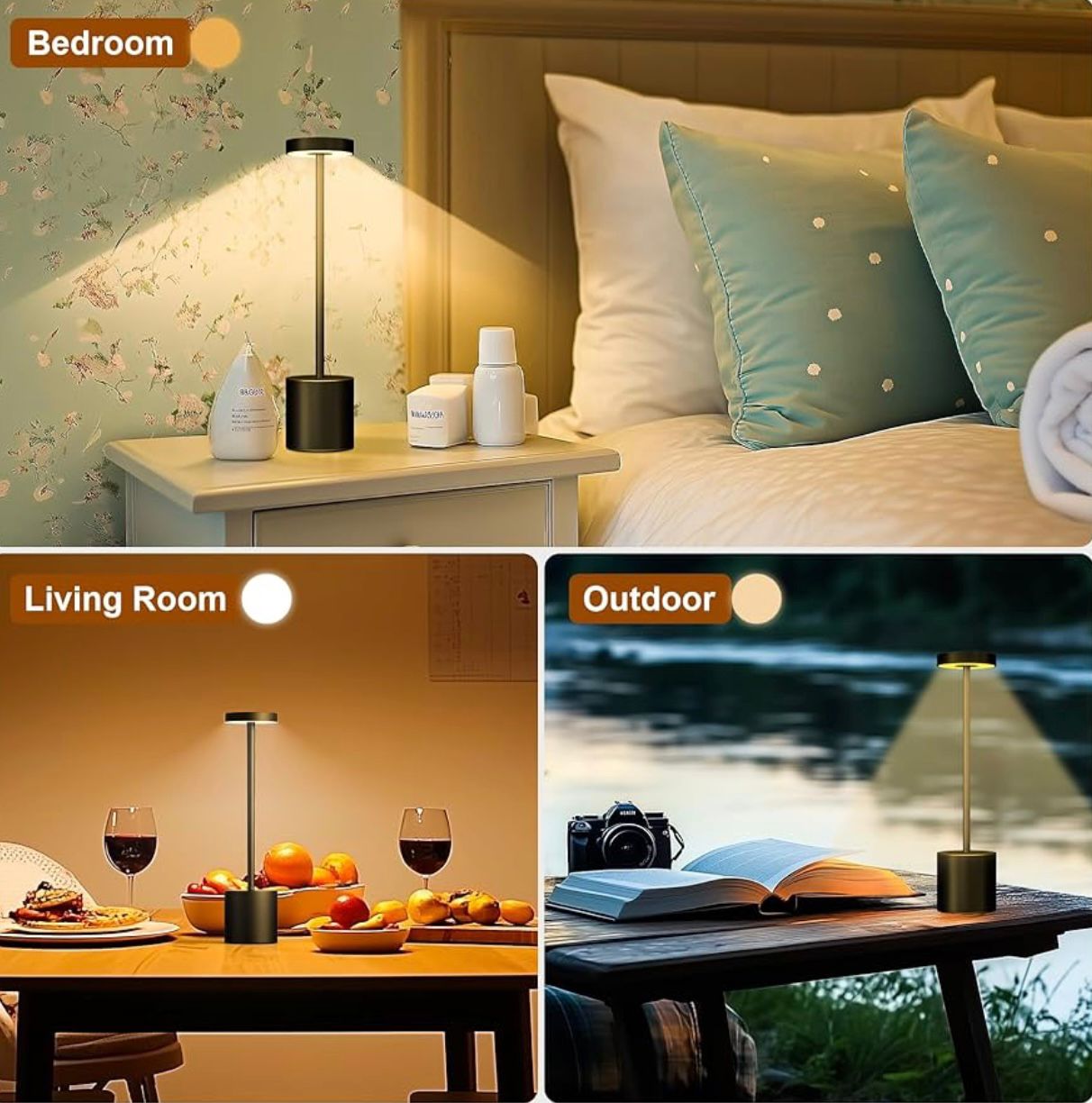 Lampe de table rechargeable Usb