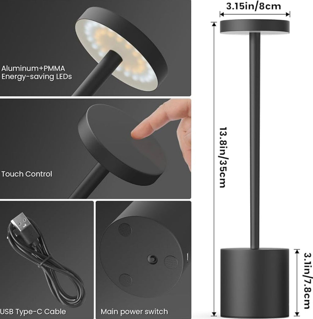Lampe de table rechargeable Usb
