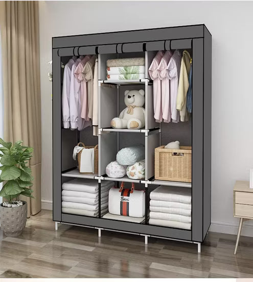🩶 Studio 707 – Organisateur de garde-robe gris non tissé